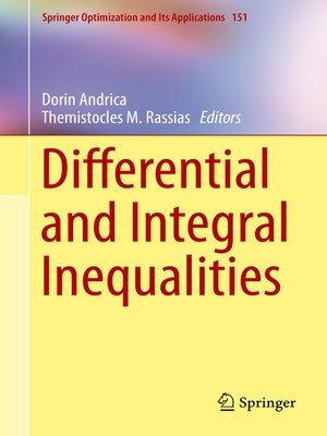 cover image of Differential and Integral Inequalities
